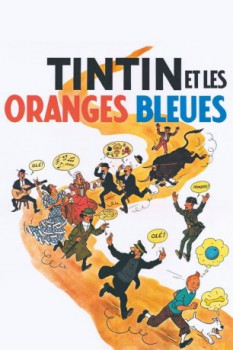 poster Tintin Et Les Oranges Bleues